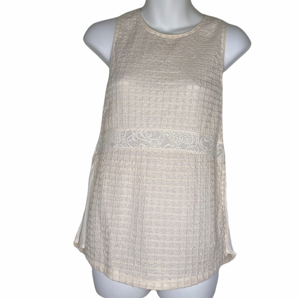 Deletta Tops - Anthropologie Deletta Crème Tank Size XS